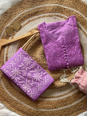 Dark Pink Lucknow Suit