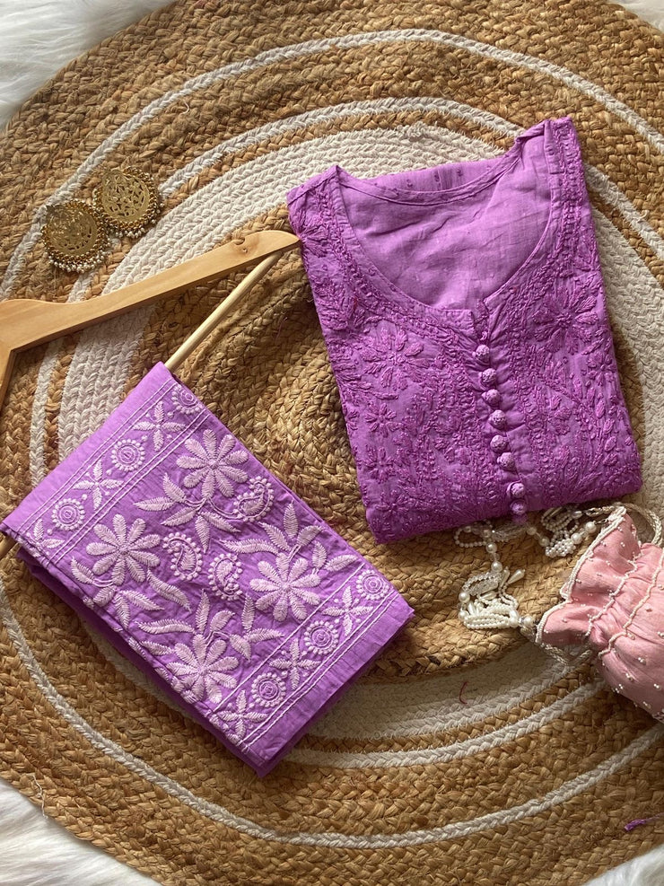 Dark Pink Lucknow Suit