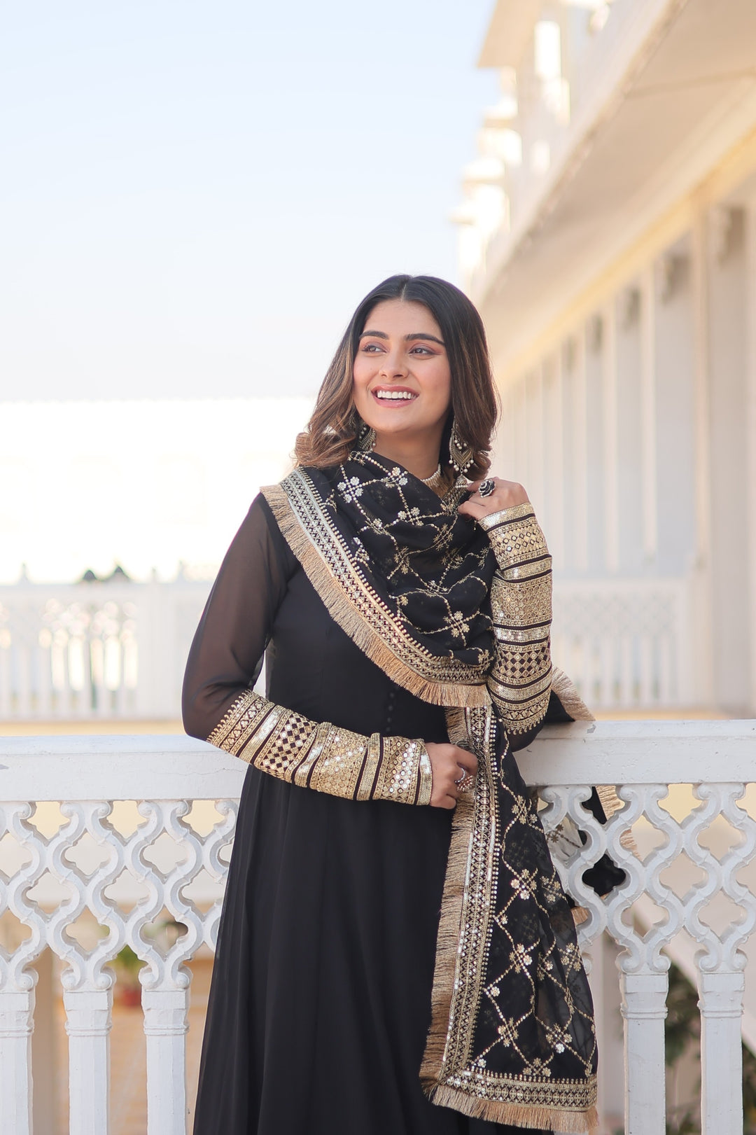black georgette dress Shop Plus Size Black Georgette Tiered Short Dress Online
