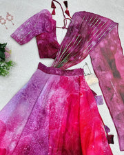Puff sleeve lehenga set
