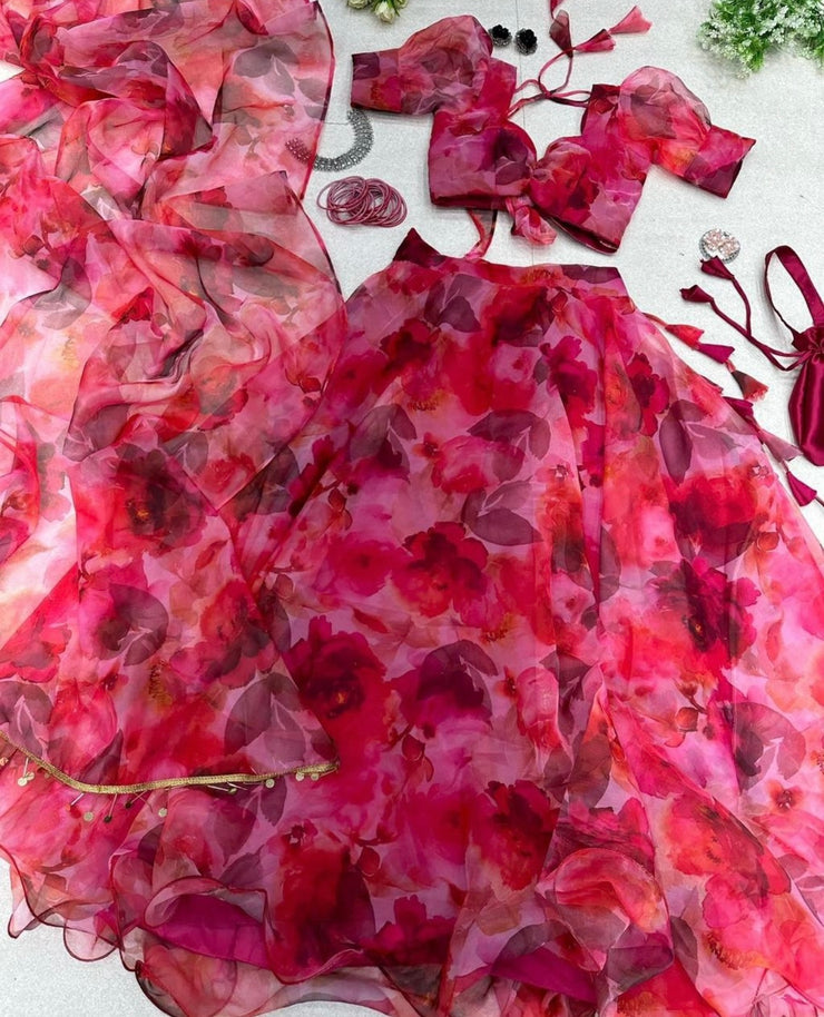 The Fuchsia Bloom Lehenga Choli