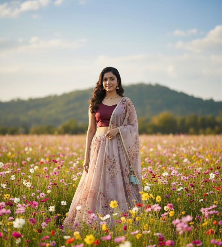 AMAYA floral lehenga & blouse